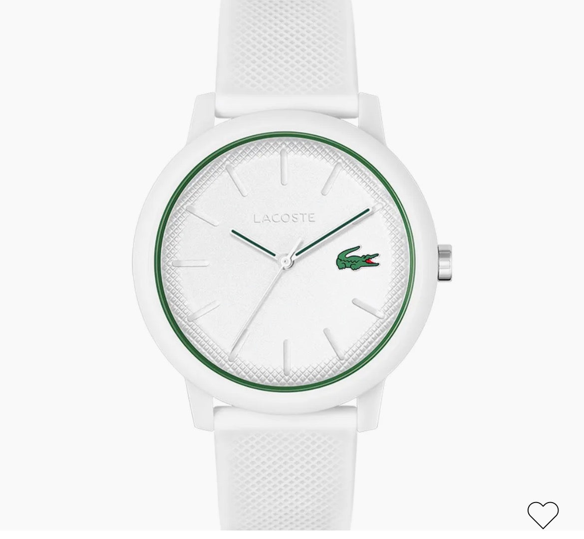 Relógio Lacoste Masculino Borracha Branco 2011169