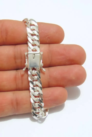 Pulseira de prata 10mm