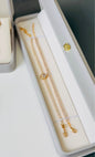 Pulseira Riviera Dourada com Zircônia