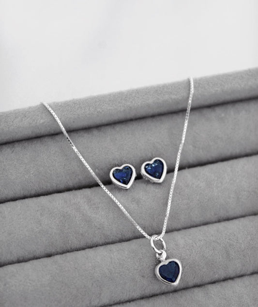 Conjunto Coração Safira