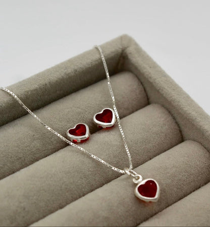 Conjunto Coração Rubi