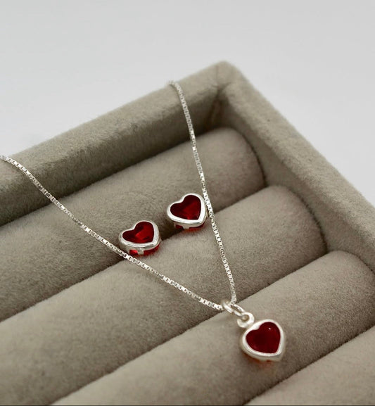 Conjunto Coração Rubi