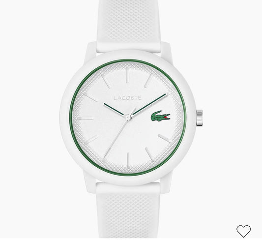 Relógio Lacoste Masculino Borracha Branco 2011169