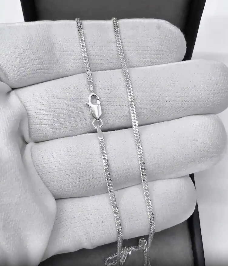 Corrente Grumet Dupla 2mm - Prata 925