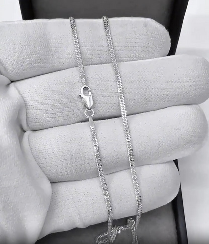 Corrente Grumet Dupla 2mm - Prata 925