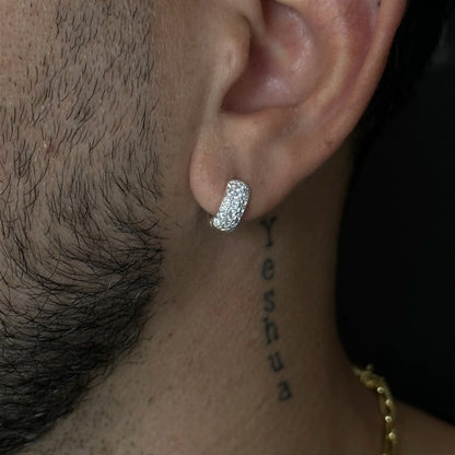 Brinco Prata Cravejado